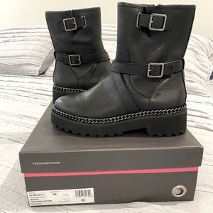 Vince Camuto “Messtia” Leather Biker Boot